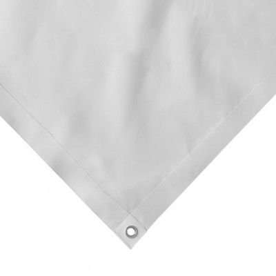 JAGO Plachta 650 g/m², hliníkové oká, biela, 3 x 6 m