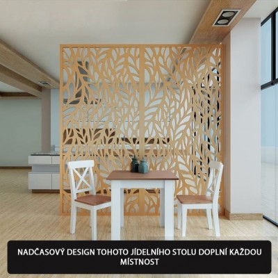 MIADOMODO jedálenský stôl pre 4 osoby,orech,80 x 80 x 76,5cm MIADOMODO jedálenský stôl pre 4 osoby,orech,80 x 80 x 76,5cm