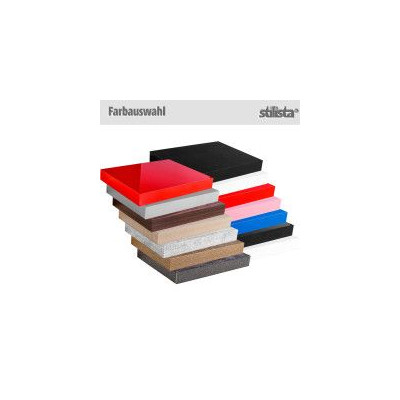 Stilista nástenná polica Volato, 80 cm, lesklá červená