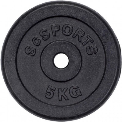 SCSports Sada liatinových kotúčov, 4 x 5 kg