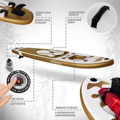 PHYSIONICS nafukovací paddleboard - boh Ra, 366 cm