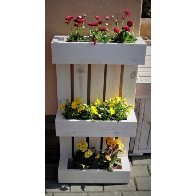 Kvetináč v štýle europalety - 72 x 39 x 14 cm
