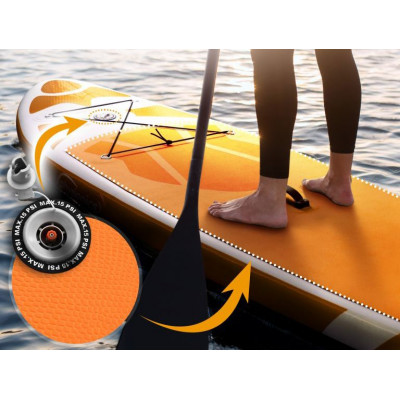Nafukovací paddleboard 305 cm oranžový + příslušenstvo