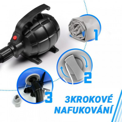 Physionics Airtrack nafukovacia žinienka, 6 m, modrá