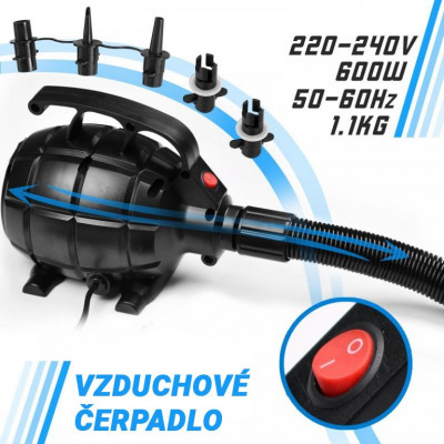 Physionics Airtrack nafukovacia žinienka, 6 m, modrá