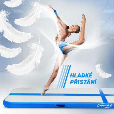 Physionics Airtrack nafukovacia žinienka, 6 m, modrá