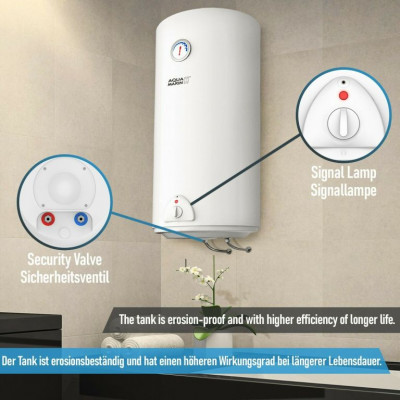 Aquamarin® Elektrický ohrievač vody, 100 L, 1,5 kW