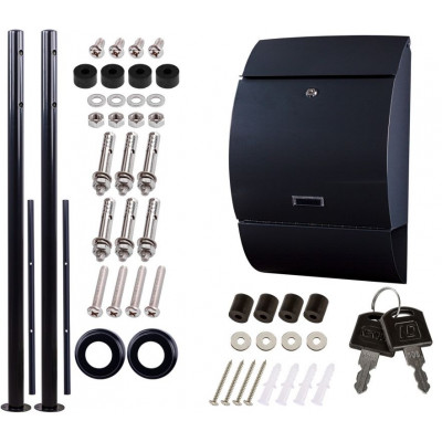 STILISTA poštová schránka so stojanom, oceľ, 33 x 17 cm