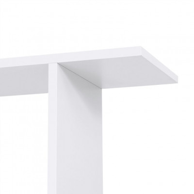 Biela knižnica VASAGLE 6 políc, voľne stojaci regál