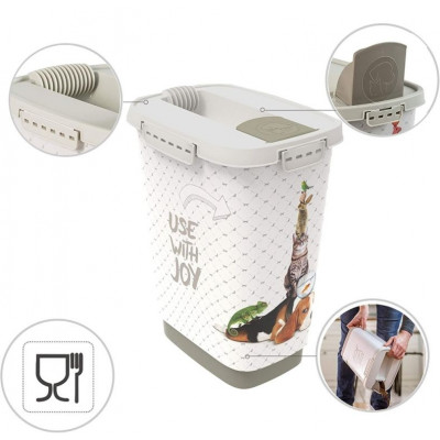 Kontajner na krmivo CODY, 24 x 17 x 32, plast, 10 l