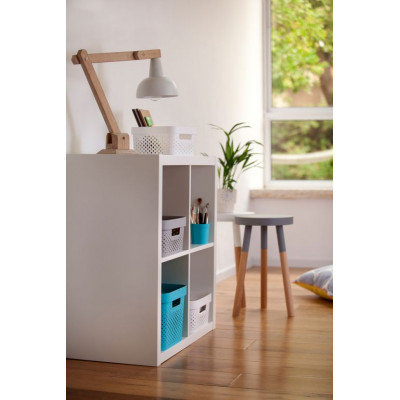 Úložný box INFINITY DOTS- biely  4,5 l