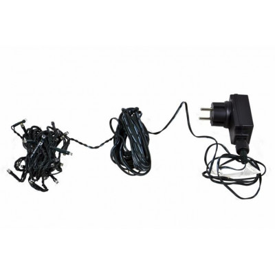 NEXOS Vianočná reťaz 40 m, 400 LED, teplá biela