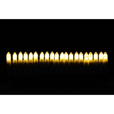 NEXOS Klasické sviečky na vianočný stromček, teplá biela