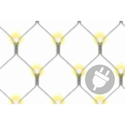 NEXOS Vianočná svetelná sieť 3 x 3 m, 128 LED, teplá biela