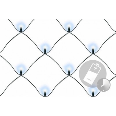 NEXOS Vianočná svetelná sieť 2 x 2 m, 160 LED, studená biela