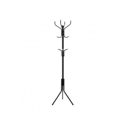 SONGMICS kovový vešiak 182 cm, čierny