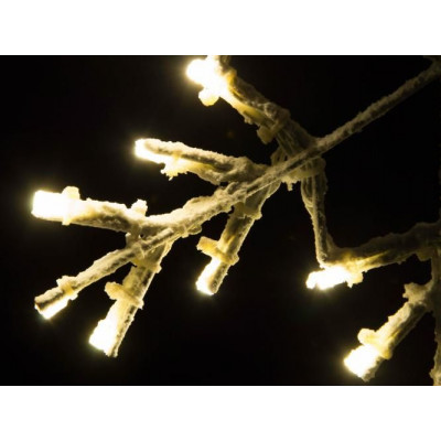 Vianočná LED dekorácia - snehová vločka - 30 cm teplá biela