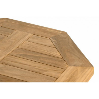 Luxusný balkónový set z teakového dreva, 1 stôl + 2 skladacie stoličky