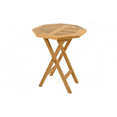 Luxusný balkónový set z teakového dreva, 1 stôl + 2 skladacie stoličky