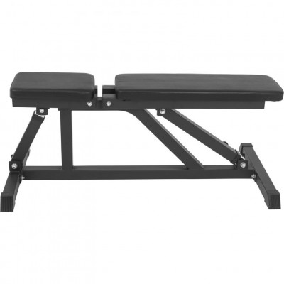 Gorilla Sports Polohovateľná lavička, 119 cm, čierna