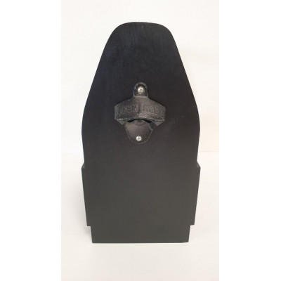 Drevený nosič na pivo s otváračom fliaš, 23,5 x 30 x 15,5 cm