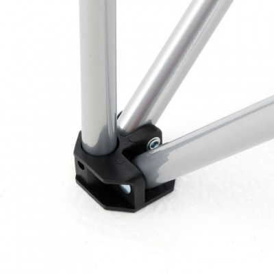 Skladacia kempingová stolička s držiakom nápojov, červená