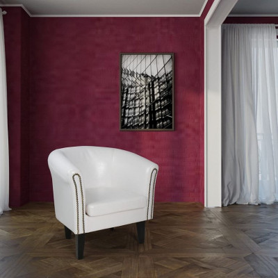 Kreslo Chesterfield, 58 x 71 x 70 cm, biele