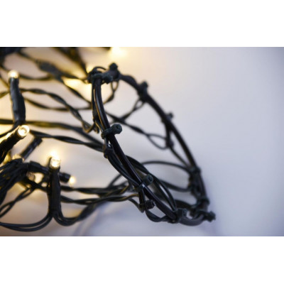 Svetelná reťaz v tvare kužeľa, 280 LED, teplá biela