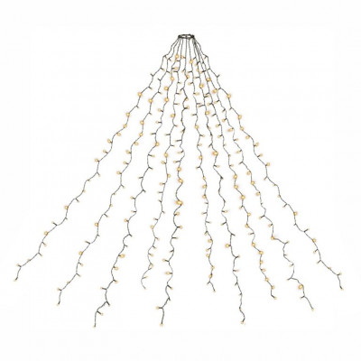 Svetelná reťaz v tvare kužeľa, 280 LED, teplá biela