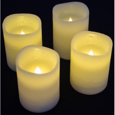 NEXOS Dekoratívna LED sada 4 adventné sviečky, biela