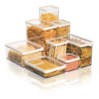 LOFT dóza na potraviny, transparentná, plast, 1 l