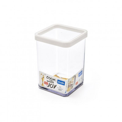 LOFT dóza na potraviny, transparentná, plast, 1 l