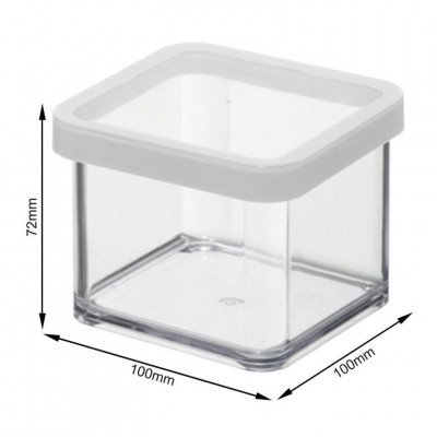 LOFT dóza na potraviny, transparentná, plast, 0,5 l