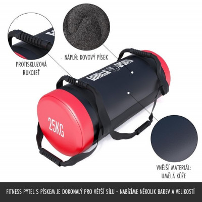 Gorilla Sports Fitness vrece s pieskom, 25 kg