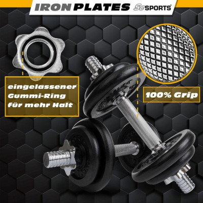 ScSPORTS Súprava jednoručných činiek 20 kg + kufor