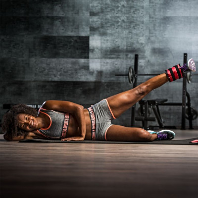 Gorilla Sports Záťažové manžety, červené, 2 x 1,5 kg