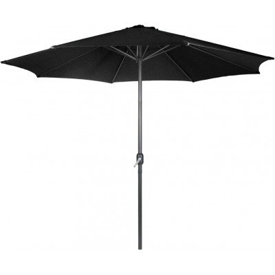 MIADOMODO slnečník s kľučkou 250 cm, čierny