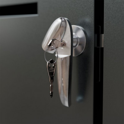 Kovový prístrešok pre 3 popolnice, antracit, 197×116×80 cm