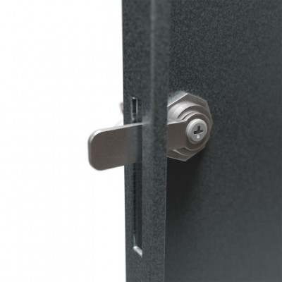 Kovový prístrešok pre 3 popolnice, antracit, 197×116×80 cm