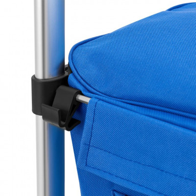 Nákupný vozík 3 v 1 na schody - objem 56 l, modrý