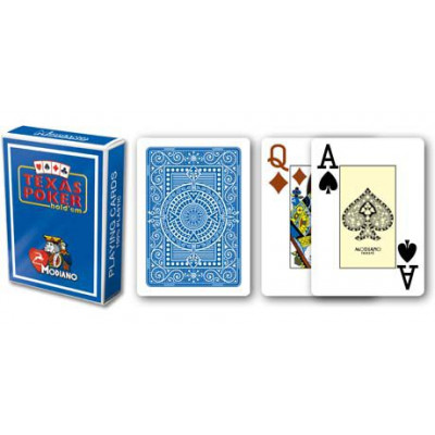 Modiano 2 rohy 100 % plastové karty – modré