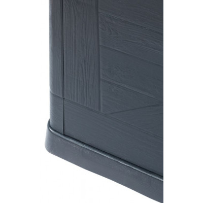 WOOD záhradný plastový úložný box 420 L, grafit