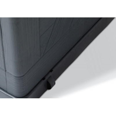 WOOD záhradný plastový úložný box 420 L, grafit