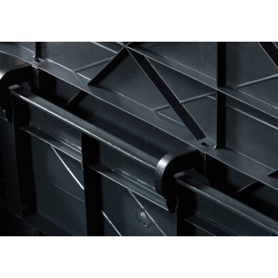 WOOD záhradný plastový úložný box 420 L, grafit