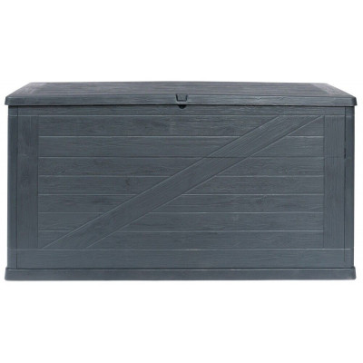 WOOD záhradný plastový úložný box 420 L, grafit