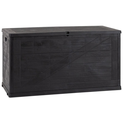 WOOD záhradný plastový úložný box 420 L, grafit