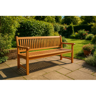 Záhradná lavica DIVERO 3-miestna masív 180 cm