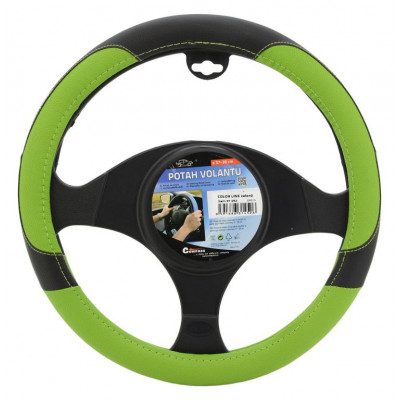 Poťah na volant COLOR LINE - zeleno / čierný