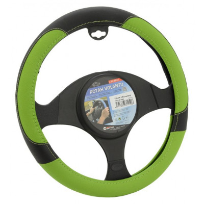 Poťah na volant COLOR LINE - zeleno / čierný