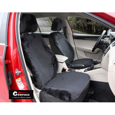 Compass poťahy sedadiel Smooth, 11 ks, čierne